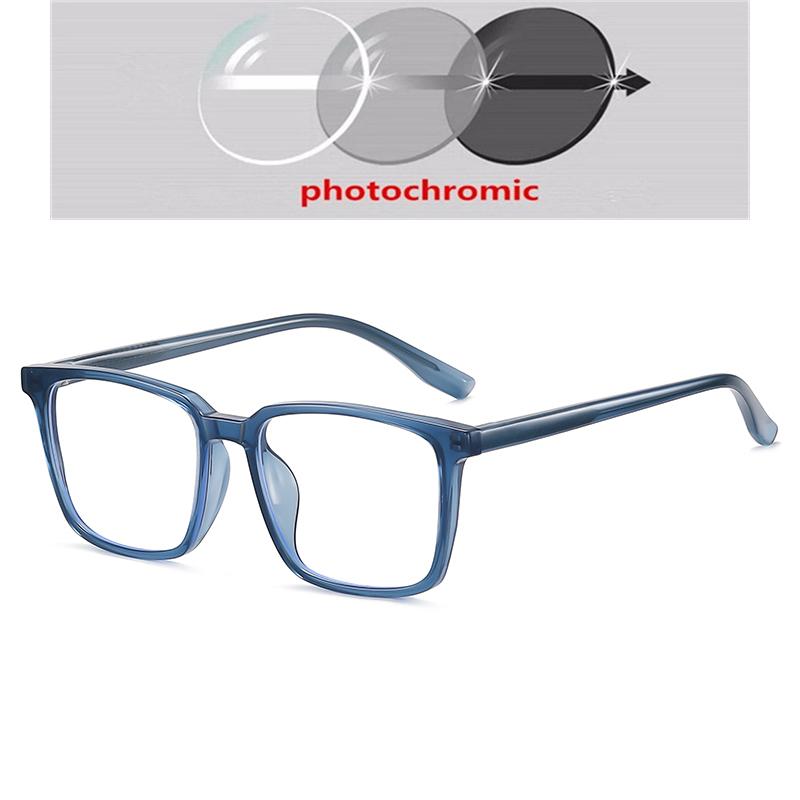 Transparent Tea Frame 1.56 Aspherical Lens Anti-Blue Light Single Vision Prescription Eyeglasses Women Men 0 -0.5 -0.75 To -6.0