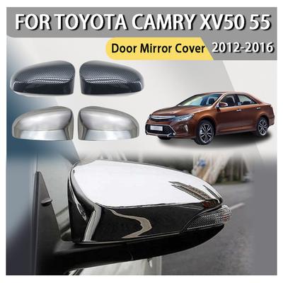 Car Rearview Accessories Full-Coverage Door Mirror Cover For Toyota Camry XV50 55 2012 2013 2014 2015 2016 Car Decoration
