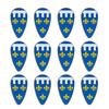 MOC Medieval Military Building Blocks Accessories Ancient Castle Knight Armor Viking Round Dragon Shield Flag Brick Toy Gift R62