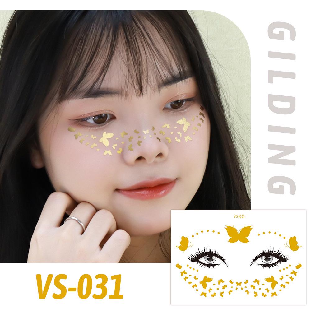 Trendy European Music Festival Waterproof Face Tattoos & Freckle Stickers