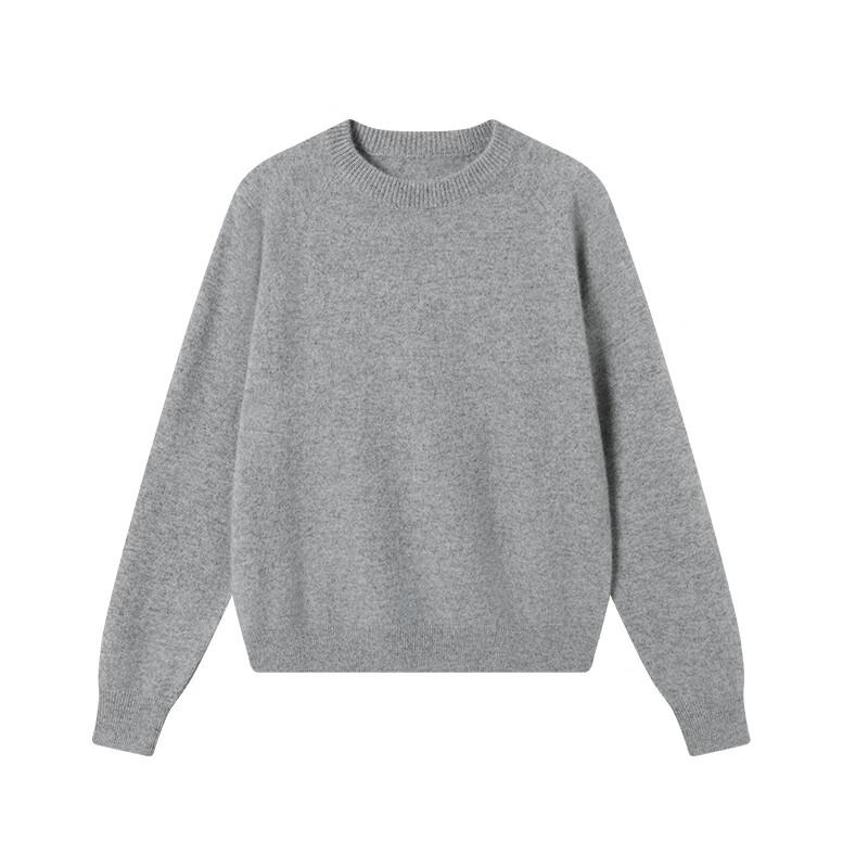 Jingdong Jingzao Women's 100% Cashmere Machine Washable Round Neck Sweater