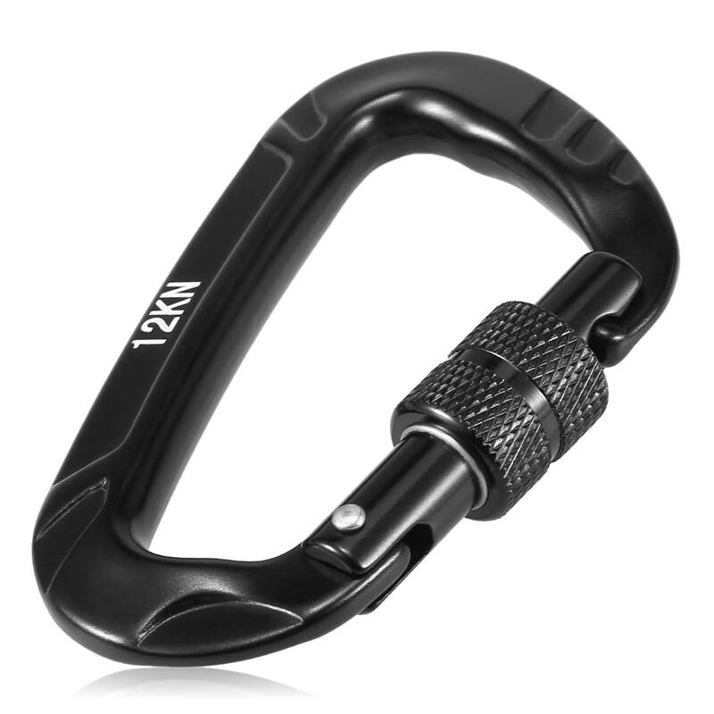 Ying Jia 12KN Aluminum Alloy D-Shape Screw Gate Carabiner