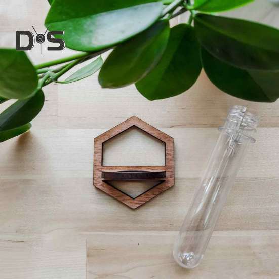 Reagenzglasständer aus Holz zur Wandmontage, Blumen- und Pflanzenhalter, Ständer, Dekoration für Zuhause, Büro, Klassenzimmer, Pflanzenvermehrungsstation