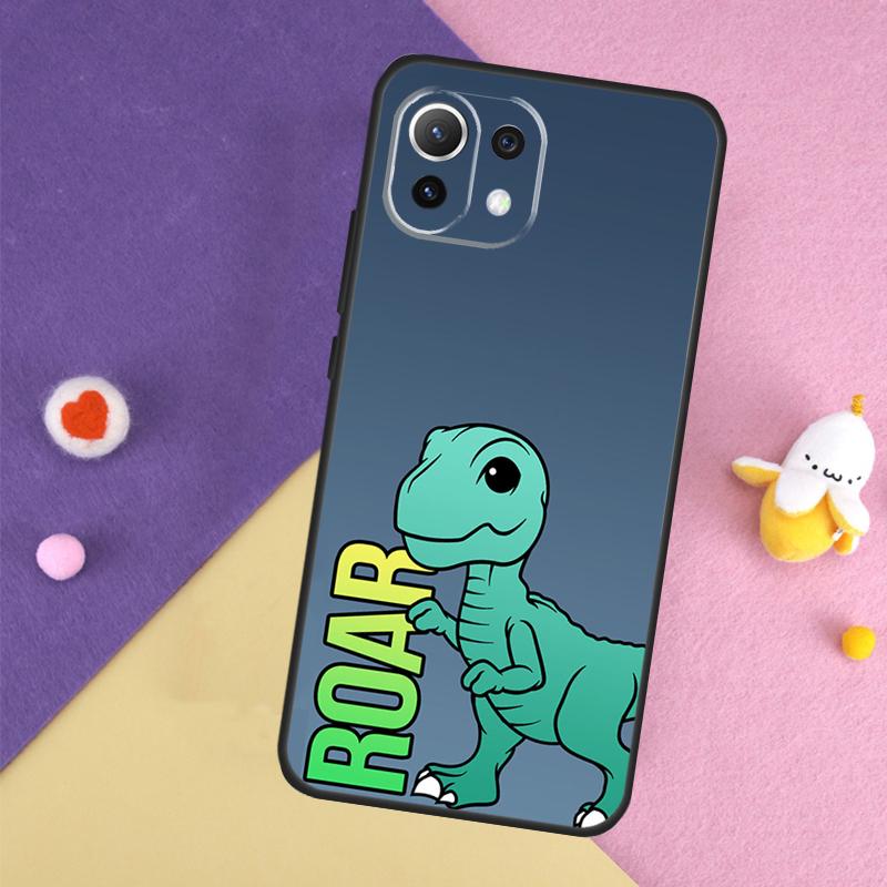 Cute Dinosaur Tea-Rex Case For Xiaomi 15 Ultra 13 14 14T 11T 12T 13T Pro POCO X7 Pro X3 X5 X6 F5 F6 M6 Pro Cover