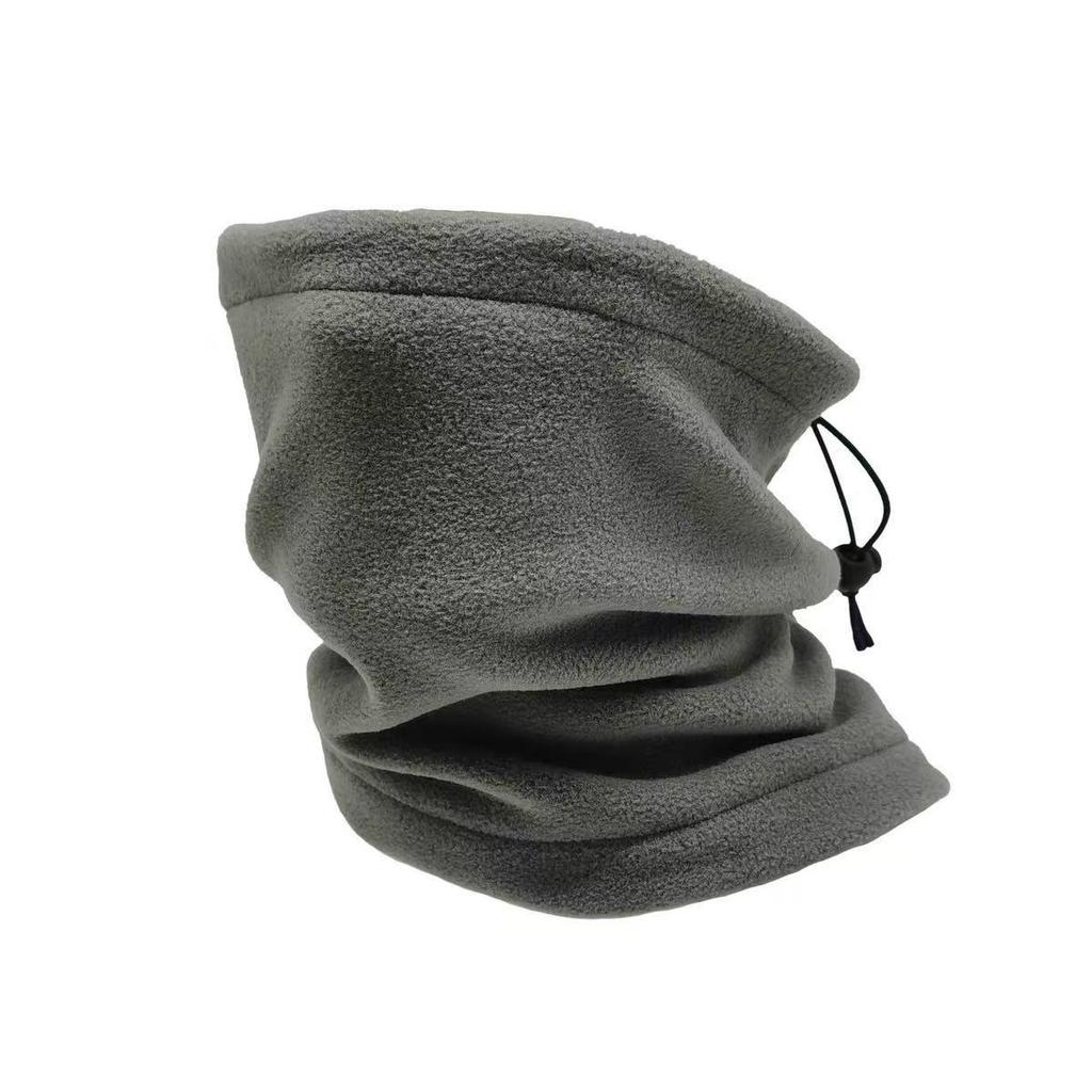 Outdoor thickened fleece scarf, pullover scarf, fleece neck cover, winter unisex windproof and cold mask cap