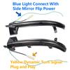 2Pcs For VW Touareg II 2010 2011 2012 2013 2014 2015 2016 2017 2018 LED Dynamic Mirror Blinker Light Sequential Turn Signal Lamp
