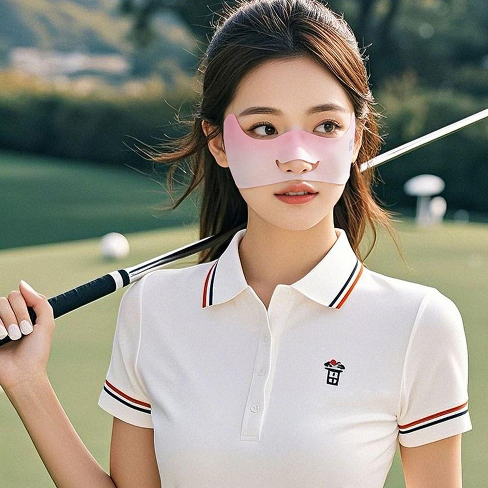 Sunscreen Face Scarf Ice Silk Sunscreen Mask Thin Face Gini Mask Elastic Summer Face Cover  Sports