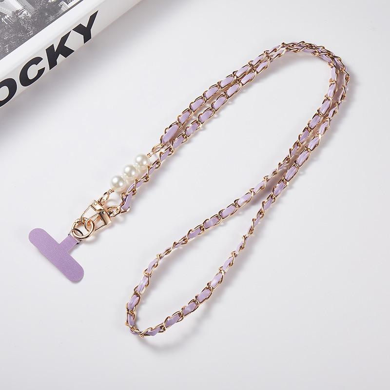 Crossbody Mobile Phone Rope Metal Mobile Phone Hanging Chain Small Fragrant Style Crossbody Mobile Phone Hanging Chain