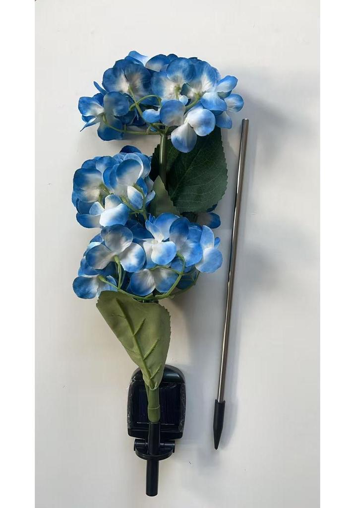Solar-Powered LED Hydrangea Lantern: Outdoor Waterproof Fake Flower Lawn Lamp