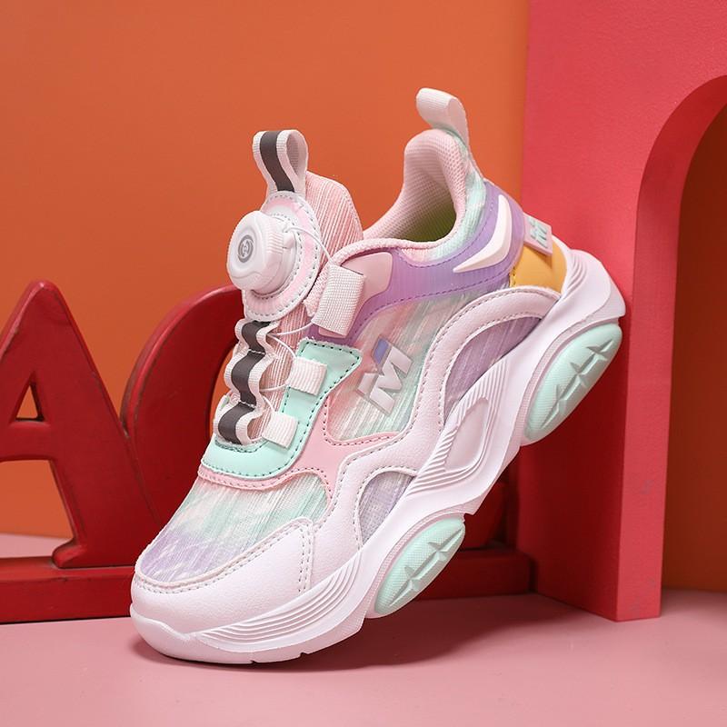 Girls '2026 New Internet Celebrity Hit Children's Running Sneakers Girls' Skipping Shoes Soft-soled Dad