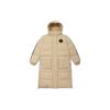 Levis FW22 Solid Color Mid-Length Hooded Long Sleeve Down Jacket Women Outerwear Khaki A5178-0001
