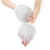 Fellimitat Manschetten Pelzige Handgelenkbänder Beinstulpen Handgelenkstulpen Wärmer Stiefelstulpen für Damen Party Cosplay Kostüme Zubehör