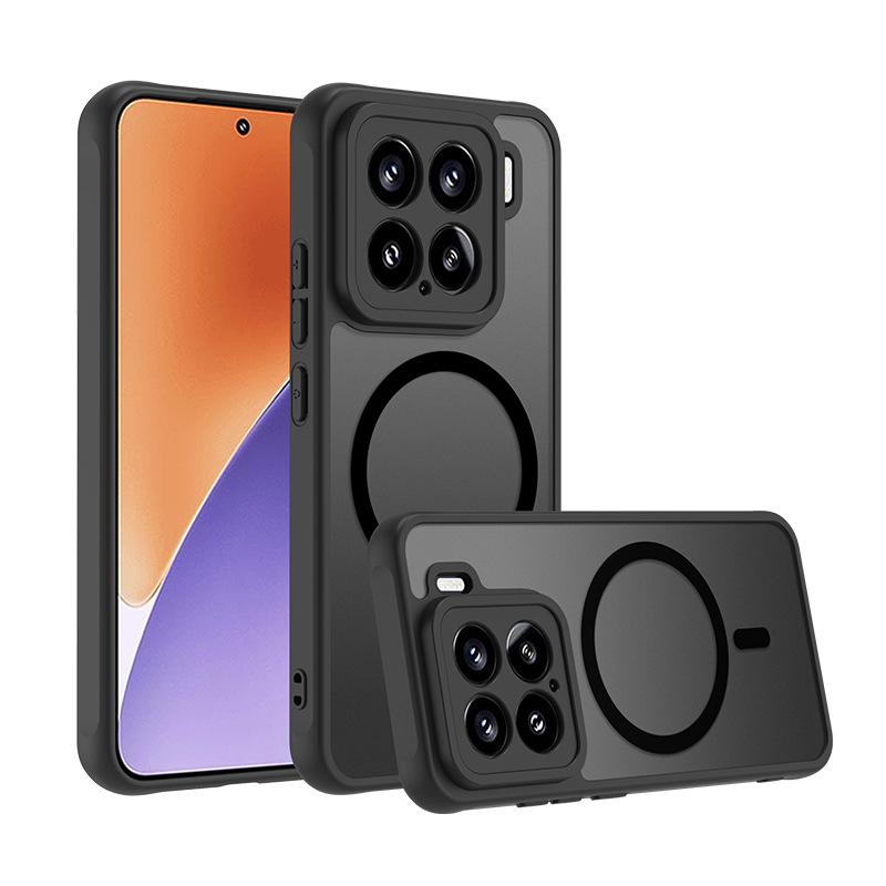 Suitable for Redmi 15A Skin-sensitive Magnetic Mobile Phone Case Redmi A7 PRO Airbag Anti-drop Case Matte Translucent