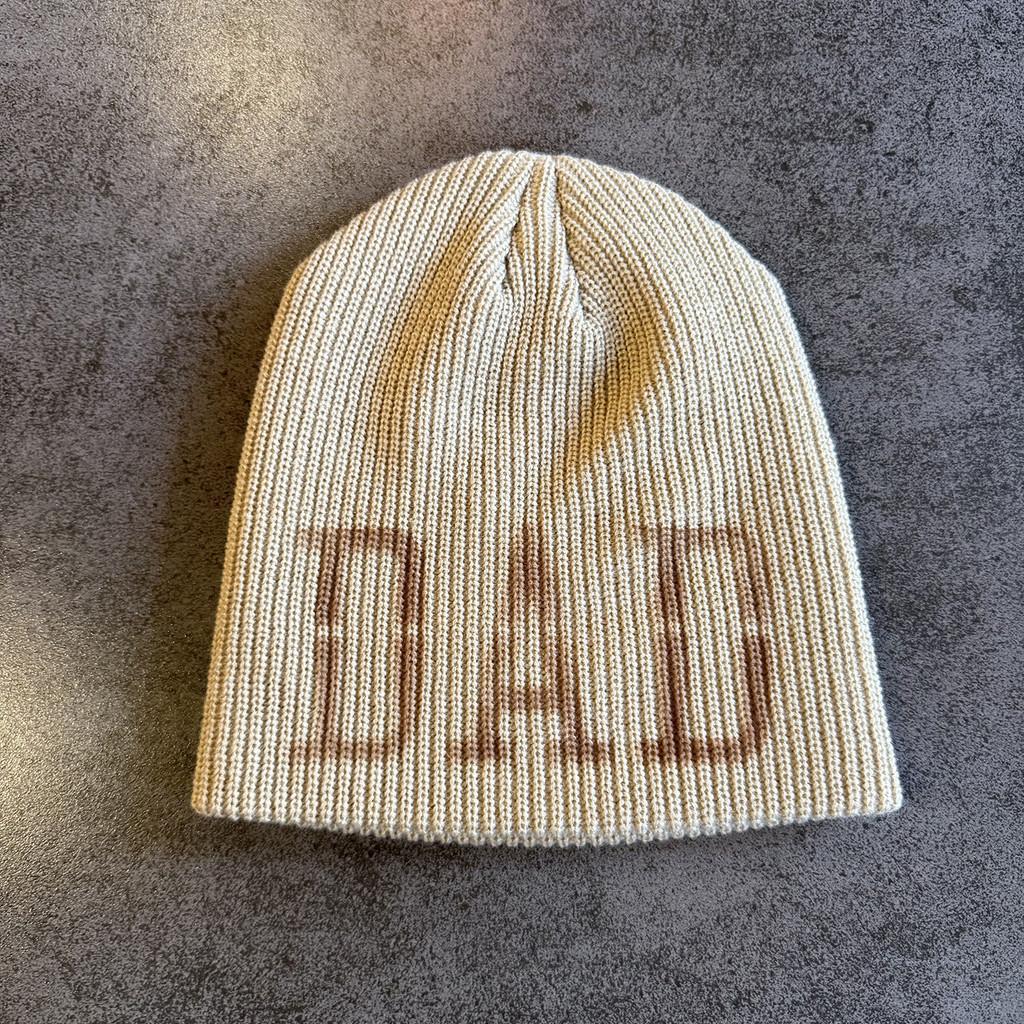 Knit Hat For Men Women With Handdrawn Alphabet Print Warm Street Style