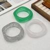 Europe American Style Irregular Wide Bracelet Minority Design Green Hand Ring  Girls