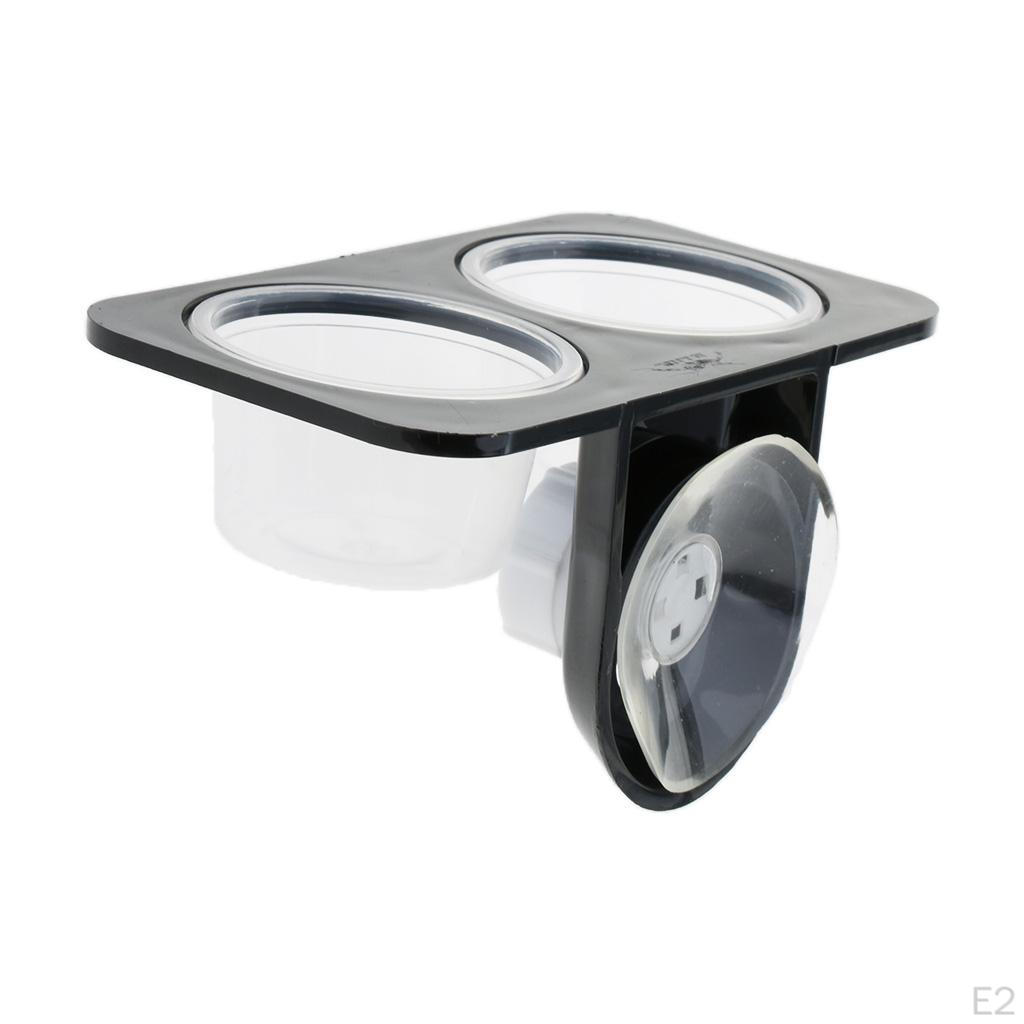 Feeder Food Bowl Anti- Dish with Suction Cup Basin