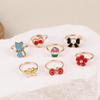 36Pcs Children Rings With Box Adjustable Rings Set Little Girls Cute Colorful Rings Dress Up Kids Gifts Jewelry Toy Finger Rings