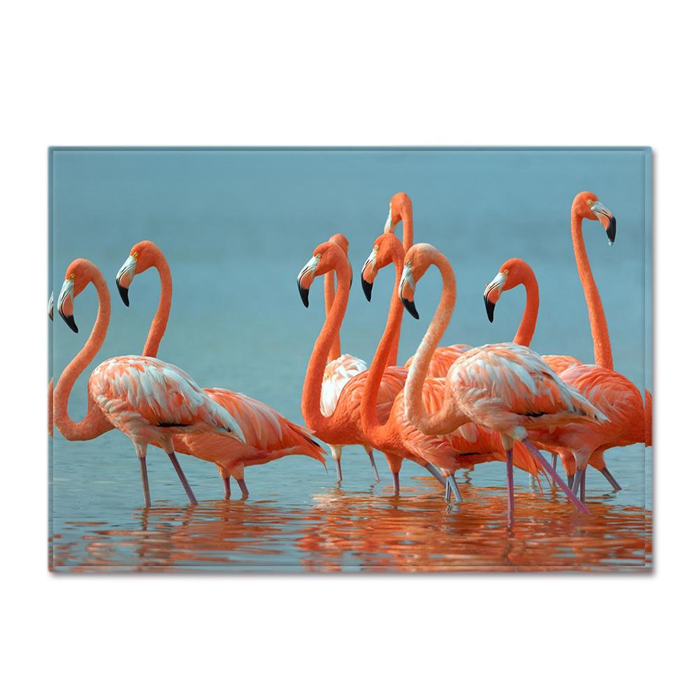 Flamingo Large Carpet Feather Wind Bedroom Floor Mat