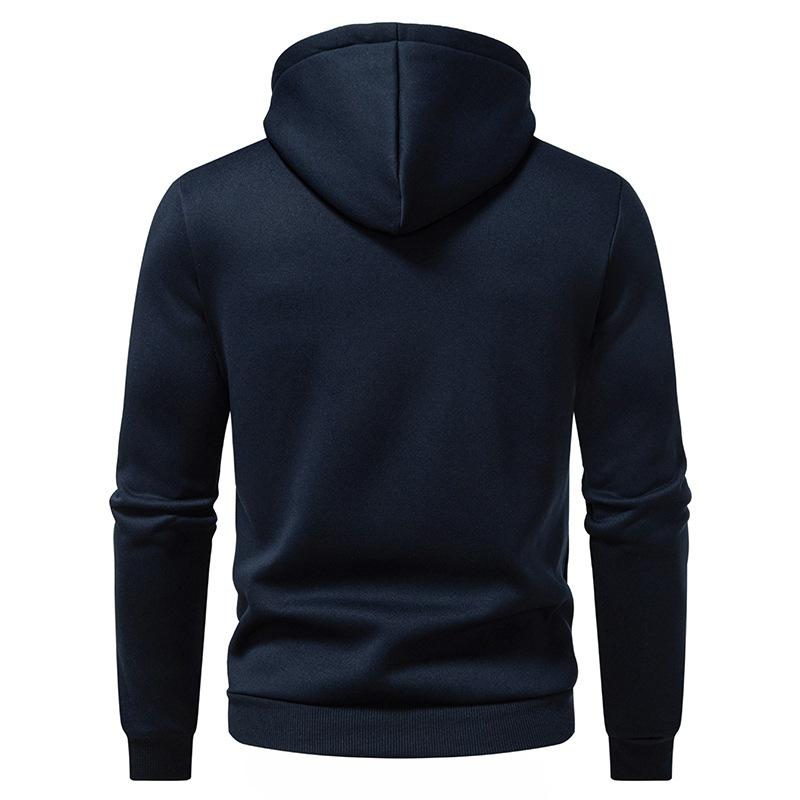 Men's Lace-Up Hooded Sweatshirt Casual Pullover for Men Autumn Winter Warm Fashion Hoodie with Pocket Multi-Color Male Tops
