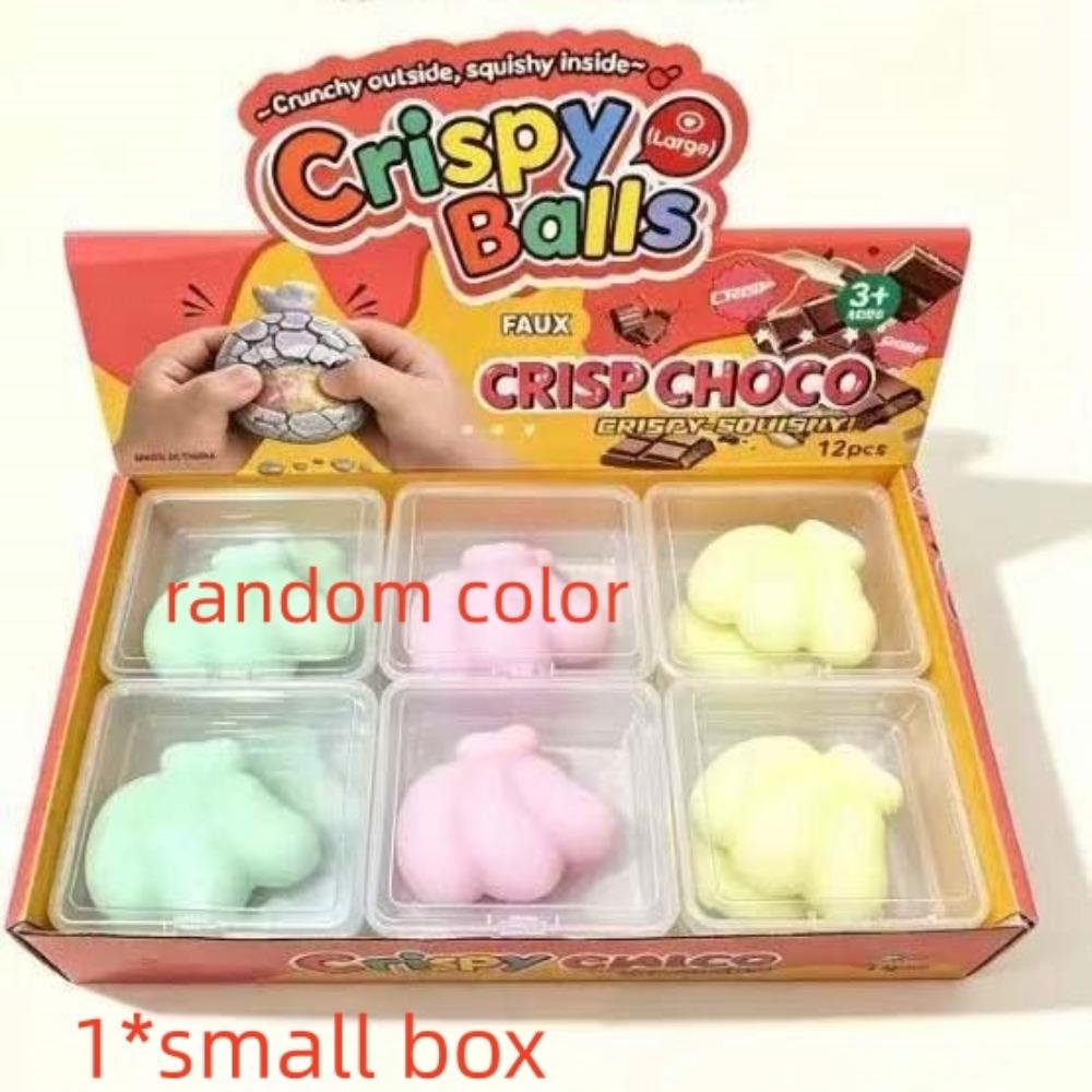 Ice Cream Wax Cracking Squeeze Dumpling Crispy Feel Squishy Crunch Squishy Toy Children Gifts
