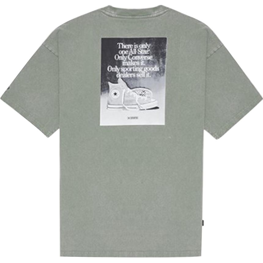 Converse T Shirt Unisex Gray Green 10022904-A02