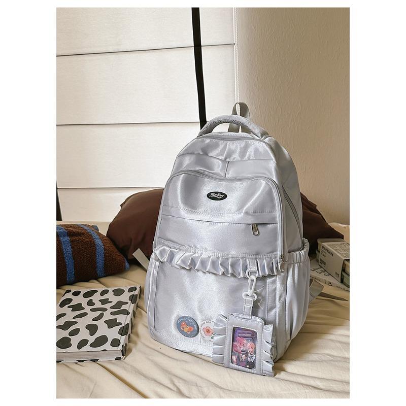 High-value, fresh and sweet, two-dimensional girl, high school student, large-capacity backpack.