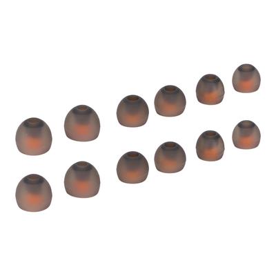 12pcs Replacement Eartips Noise Isolation Comfortable Silicone Earbud Tips for Most of Earbuds