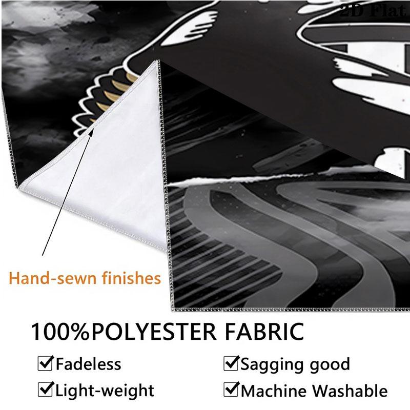 Collingwood Football Club Wandteppich Ästhetisches Wandbehang Gedruckter Stoffdecke Dekorative Wandteppiche für Schlafzimmer Wohnzimmer Heimdekoration