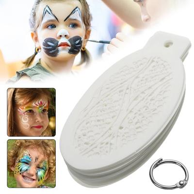 42Pcs Stencils For Face Painting Body Art Halloween Birthday Party Diy Makeup
