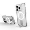 For iPhone 14 Pro Max TPU+PC Kickstand Cover Clear Phone Case Compatible with MagSafe-Transparent