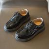 Boys' Black Leather Loafers - Soft Sole for Spring/Autumn, British Style, Perfect for Primary School Performances