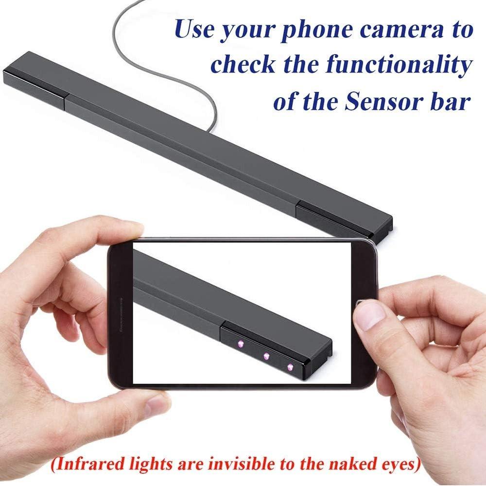Replacement for Wii Sensor Bar Compatible with Wii U for Nintendo Wired Infrared Sensor Bar Wii Console Accessories