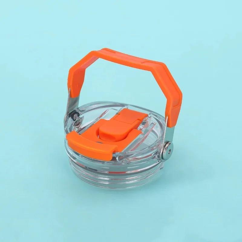 30-Ounce Car Cup with Double Drinking Cap Portable Leak-proof Insulated Handle Cover Transparent Handheld Leak-proof Sealed