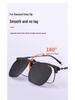 Occhiali da Sole Polarizzati Clip-On Ribaltabili da Uomo - Protezione UV per la Guida Giorno/Notte