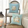 Cute Cartoon White Bear Outfit Pillow Case Pattern Printed Pillowcase for Living Room Sofa Cushion Cover & Bedroom Decor