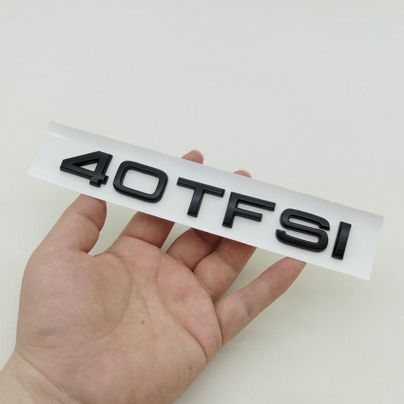 3D ABS 30 35 40 45 50 55 TFSI Logo Car Letters Trunk Emblem Badge Sticker For Hot A1 A3 A4 A5 A6 A7 Q3 Q5 Q7 TT Accessories