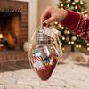 DIY Christmas Tree Reusable Holiday Jar Transparent Shape Storage Decorations Bulb Refillable Light Treat Holders