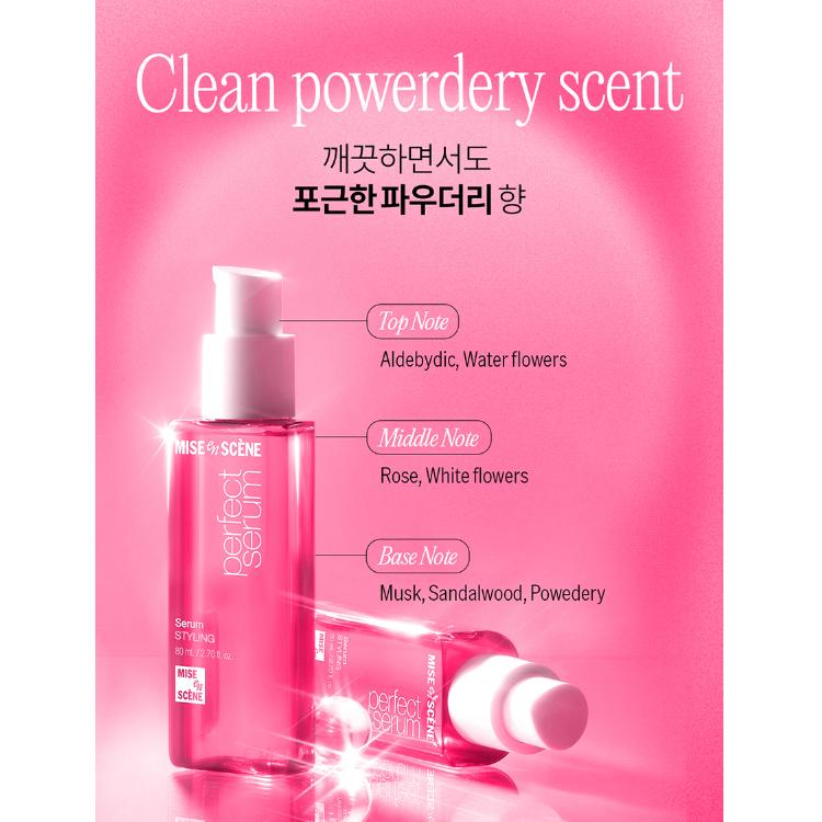 Mise-en-scène Perfect Serum ORIGINAL /STYLING /SUPER RICH /HYDRATING /ROSE PERFUME /MAGIC STRAIGHT (80 ml) (18 Options)