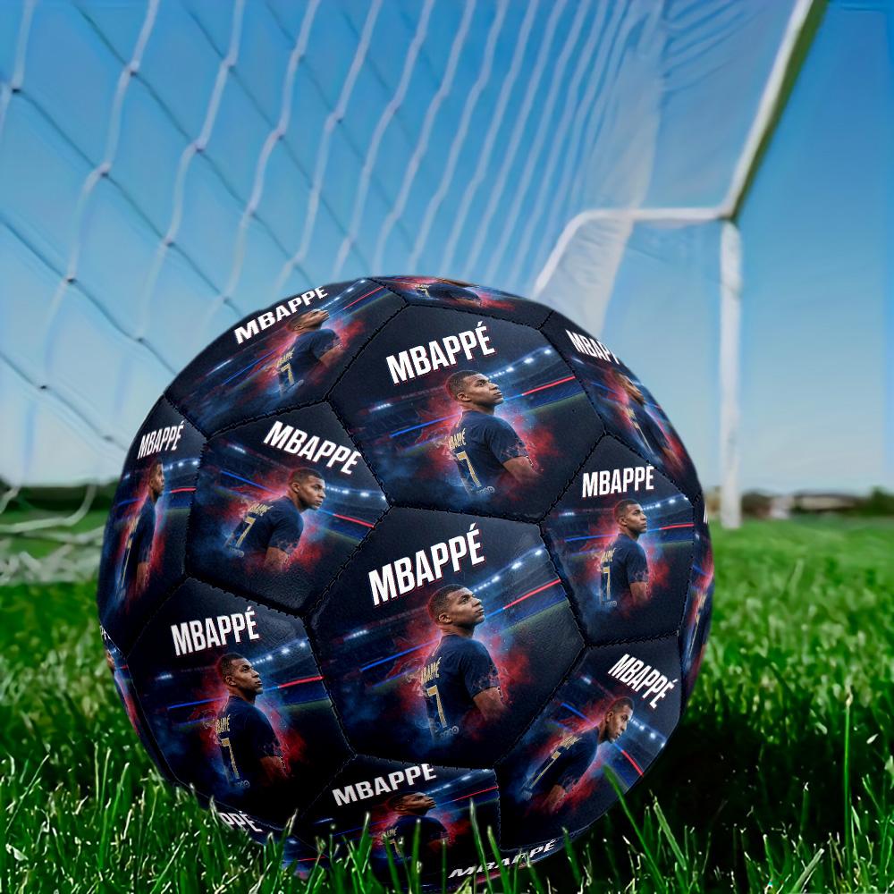 Mbappé Size 5 Football Machine-Stitched Indoor Outdoor Universal Football Perfect Commemorative Gift for Soccer Lovers