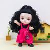 Kawaii 1/6 BJD Movable Joint Doll Body Toys Big Head Doll  with Hair  Gift