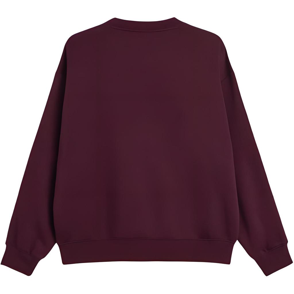 Adidas X Sporty & Rich Womens Sweatshirt Maroon Unisex Streetwear JN5321