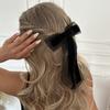 Retro Black Ribbon Bow Streamer Hairpin Temperament Simple High-end Hairpin Women's Hair Accessories