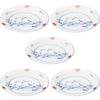 Mino Ware Dinnerware Set of Microwave Made In Product Number 564620 "Akae Usagi" 5, 16.5cm Diameter, Safe, Japan,