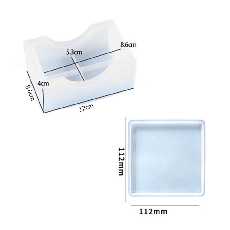 Coaster Resin Molds Epoxy Resin Molds for DIY Resin Cups Mats Mould Decoration