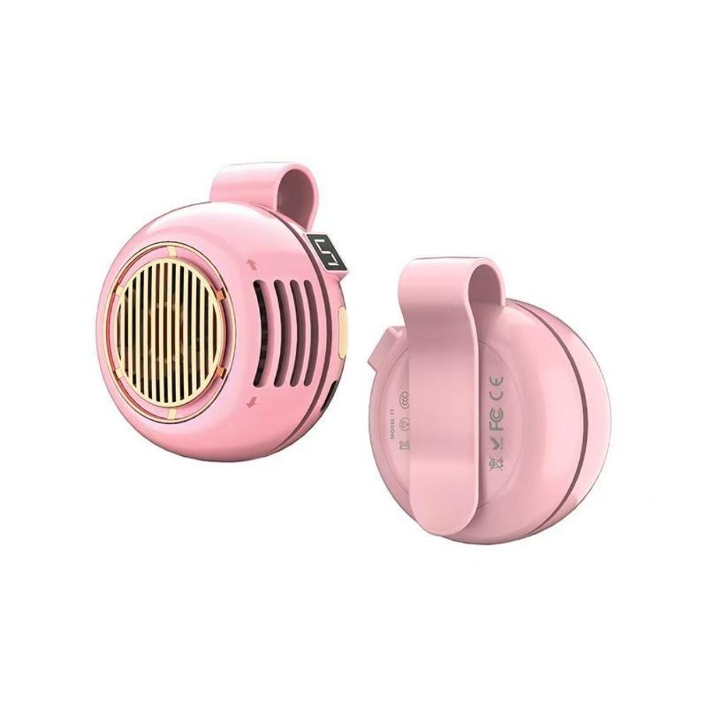 Wearable Clip-On Waist Fan Mute Portable Cooling Clip Fan Lightweight Handheld Air Cooler Camping розовый