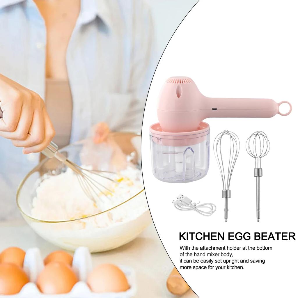 Blender Accessory Kitchen Masher Machine Wireless Egg Beater 30W Motor Convenient Storage Detachable Components