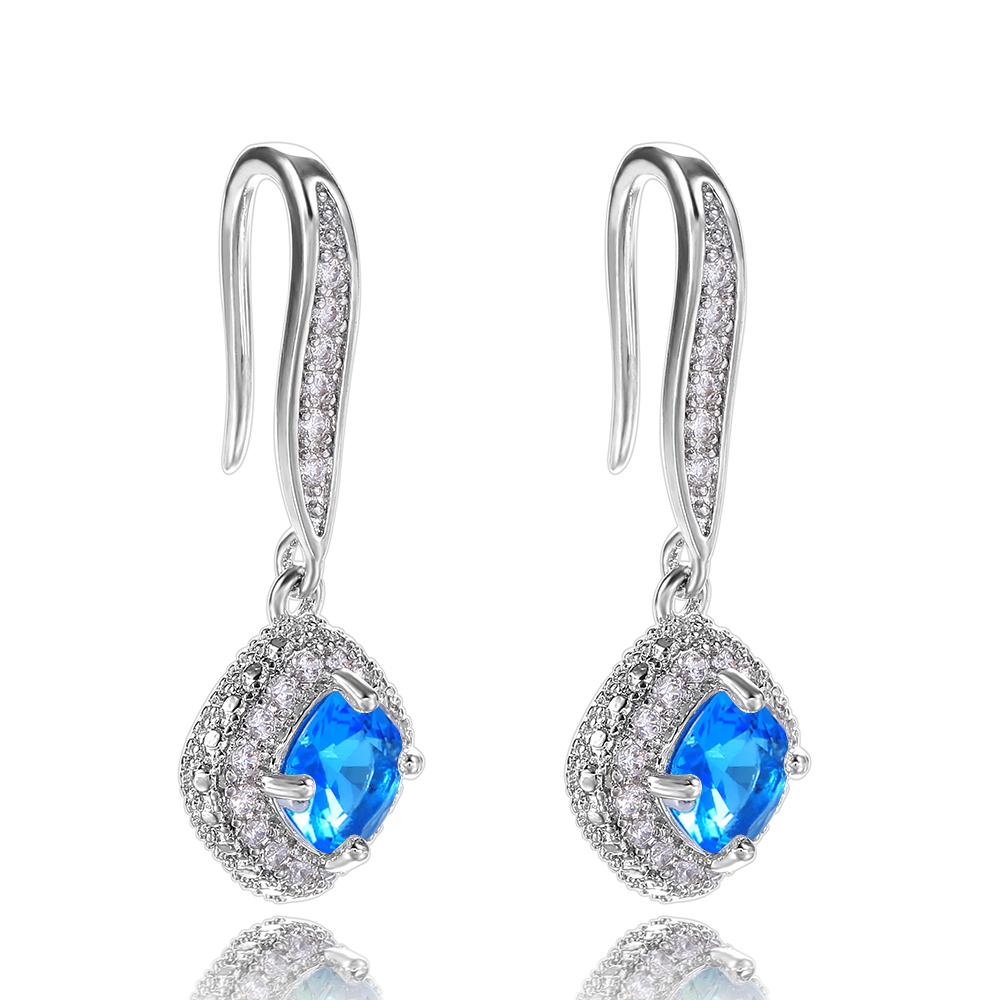Huitan Gorgeous Women Bridal Party Event Bridal Earrings High Quality Brilliant Cubic Zirconia Anniversary Present Gifts Lady Timeless Styling Jewelry