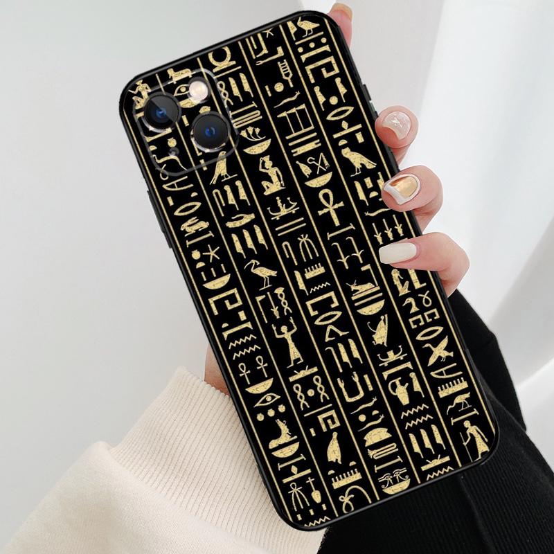 Ägypten Pharao Wandmalerei Handyhülle Für iPhone 17 Pro Max 15 14 13 11 12 16 Pro Max mini 15 16 Plus 16e 17 Air Cover