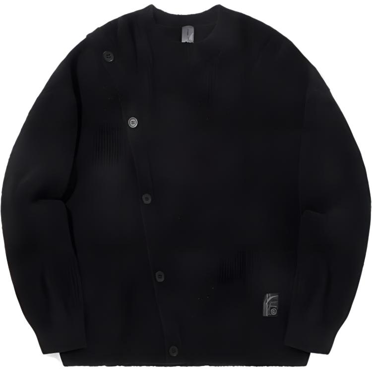 Li Ning X Jackie Chan Kollaboration Kung Fu Serie Einfacher Lässiger Lockerer Pullover Warmer Pullover Herrenpullover Schwarz AMBU281-2