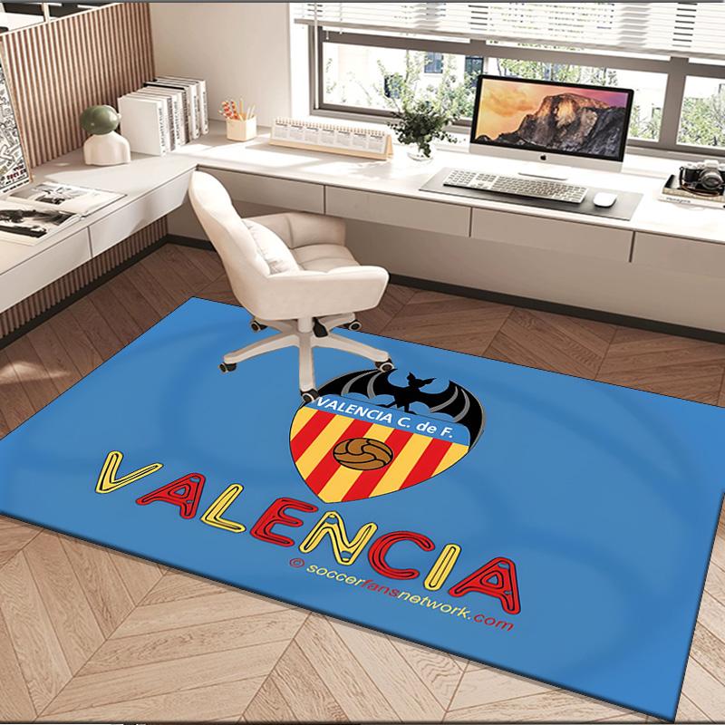 1PC rug Valencia Crest Design Carpet, Chair Rug,Area Rug for Office Bedroom living rooms bedroom, Doormat decor Christmas fan gifts